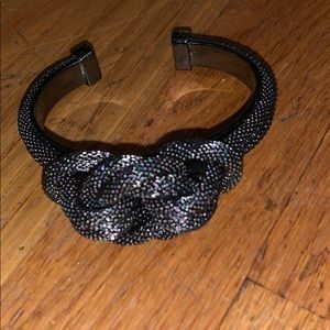 Mesh knot cuff bracelet